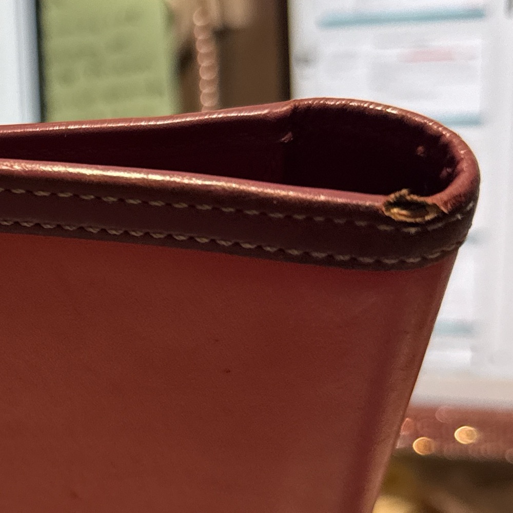 Coach Pink and Purple Leather Planner Notebook Cover - Picture 5 of 5